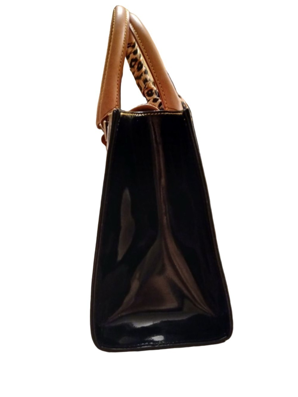 Dooney & Bourke Patent Leather Janine Satchel/ Crossbody - Picture 4 of 16